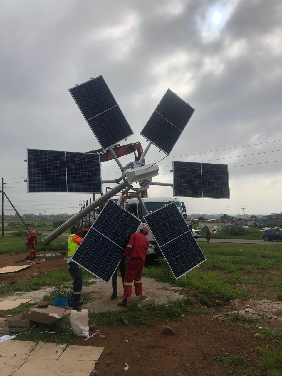 Supply, Installation & Commissioning: Solar Highmasts — Image 1